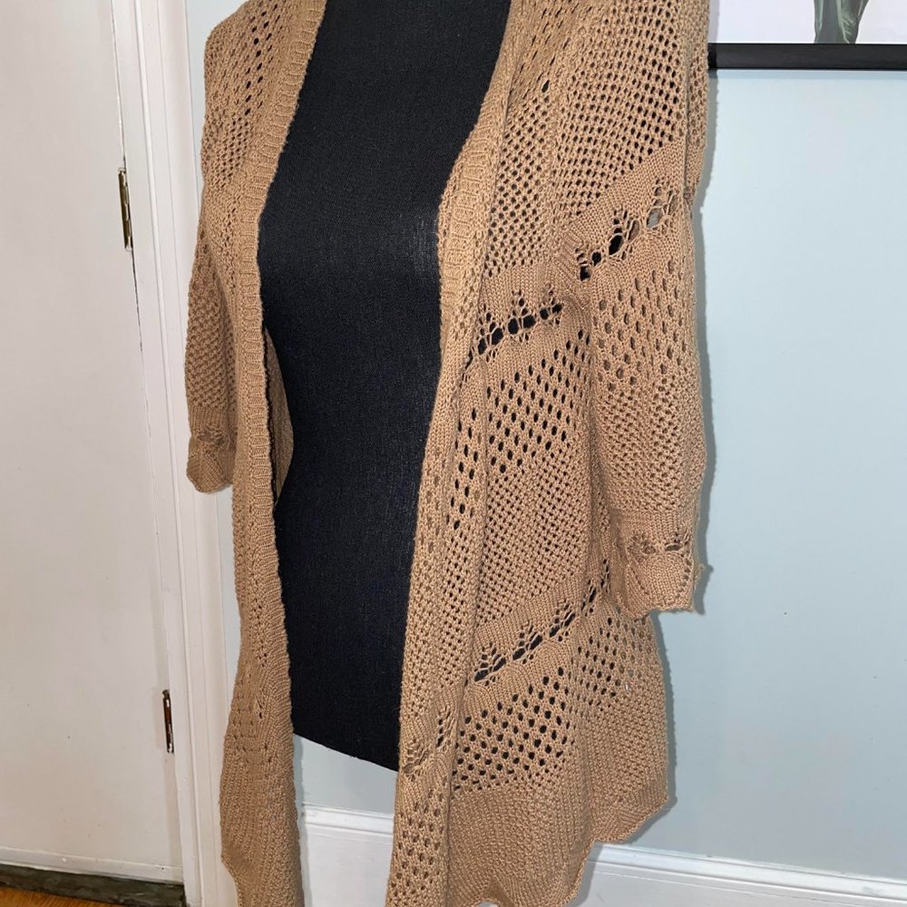 Joseph A tan kint cardigan size medium